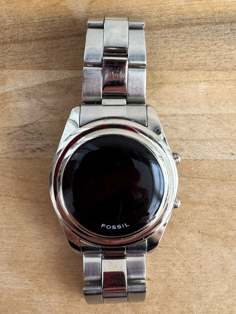 FOSSIL JR-7750 2002 Vintage Red LED Digital Watch - TESTED AND WORKING